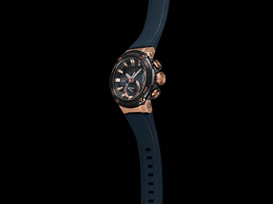 CASIO G-SHOCK นาฬิกาข้อมือ นาฬิกากันน้ำ นาฬิกาของแท้ ประกันศูนย์ CMG 1 ปี รุ่น GST-B200G-2A นาฬิกาสีน้ำเงิน