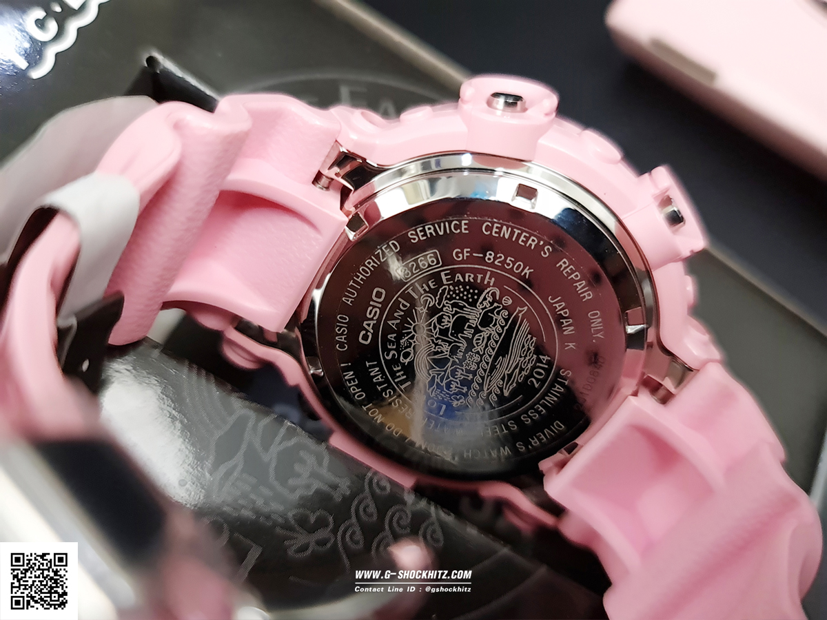 CASIO G-SHOCK นาฬิกาข้อมือ นาฬิกากันน้ำ นาฬิกาของแท้ ประกันศูนย์ CMG 1 ปี รุ่น GF-8250K-4JR นาฬิกาสีชมพู