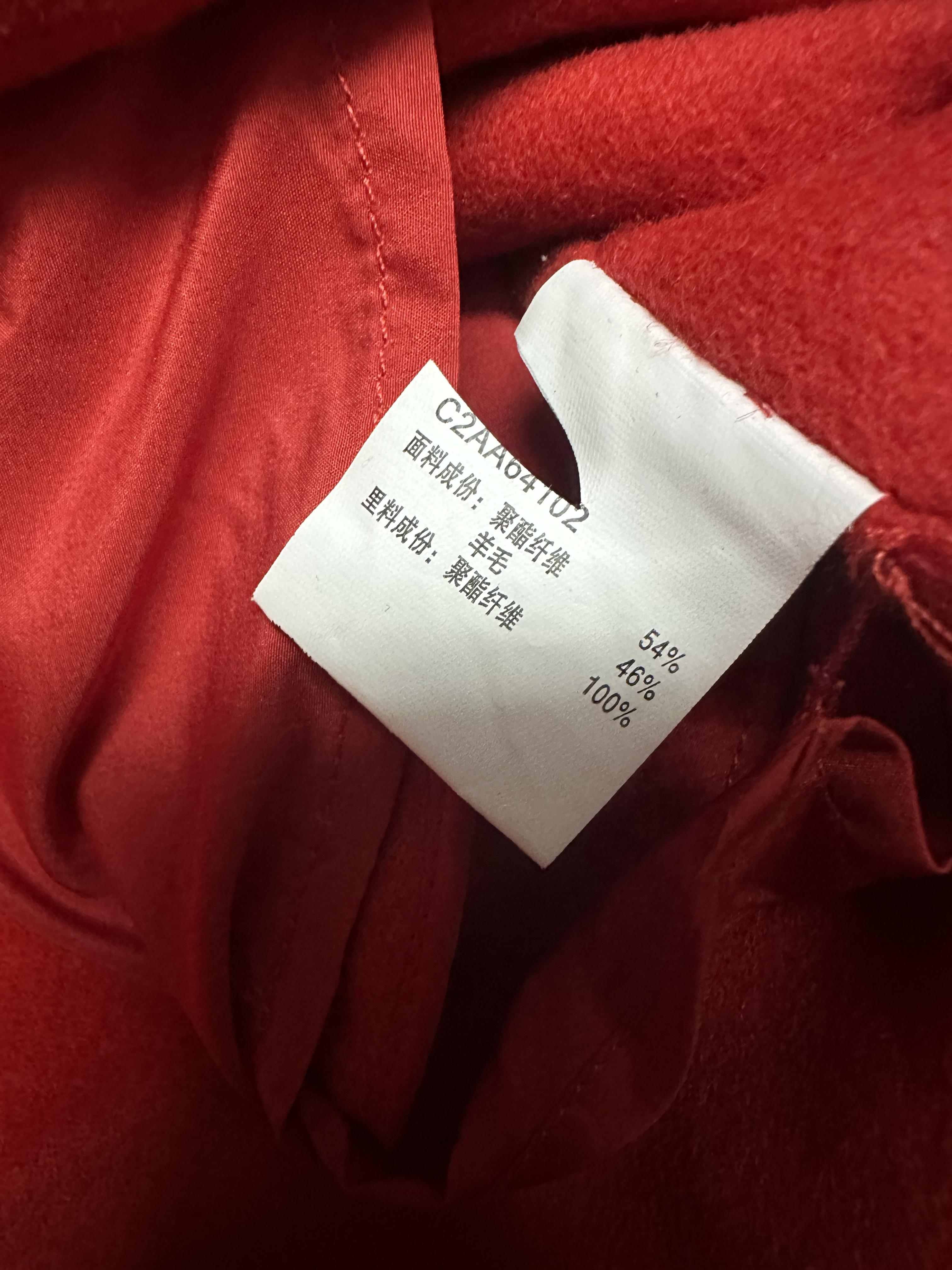 LEDIN LOVE เสื้อโค้ท เสื้อกันหนาว เนื้อผ้าสักหลาดวูล สีแดง แบรนด์ LEDIN LOVE