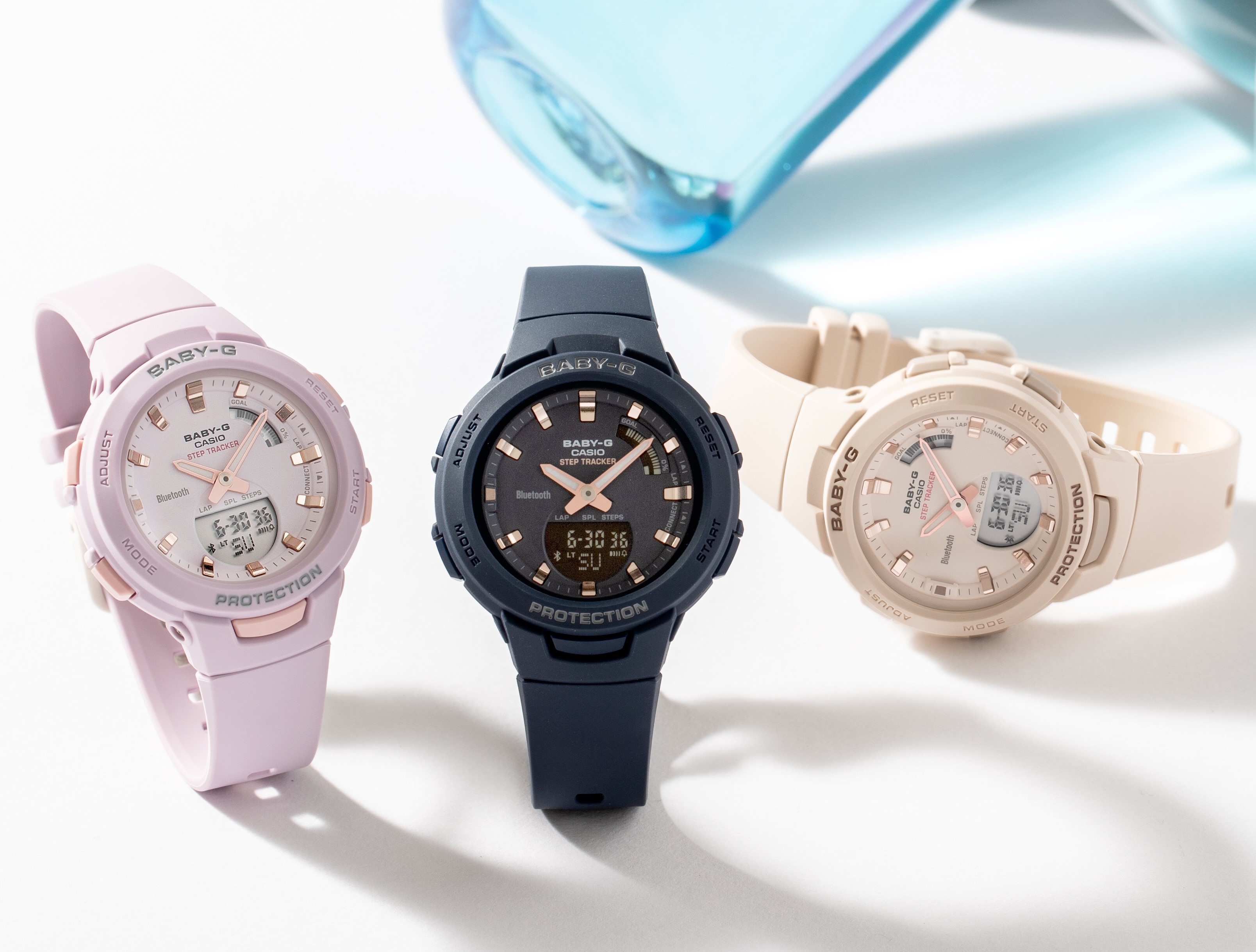 CASIO BABY-G นาฬิกาข้อมือ นาฬิกากันน้ำ นาฬิกาของแท้ ประกันศูนย์ CMG 1 ปี รุ่น BSA-B100-7A นาฬิกาสีขาว