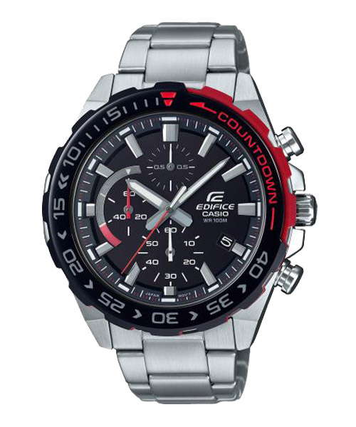 CASIO นาฬิกาคาสิโอ นาฬิกาข้อมือ นาฬิกากันน้ำ นาฬิกาของแท้ ประกันศูนย์ CMG 1 ปี รุ่น EFR-566DB-1A นาฬิกาสีเงิน