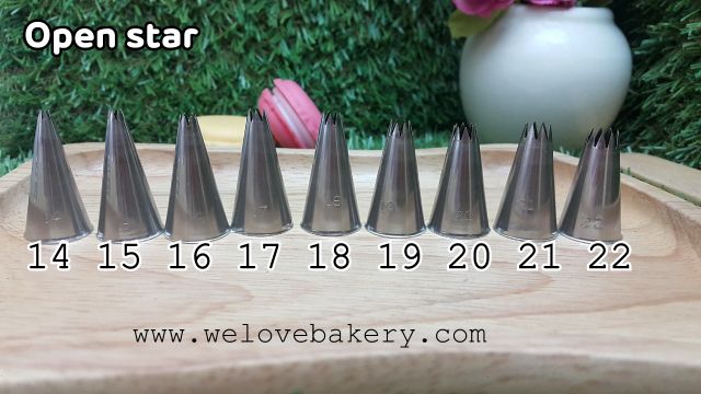 หัวบีบ Open star เบอร์ 14-22 (เกาหลี)