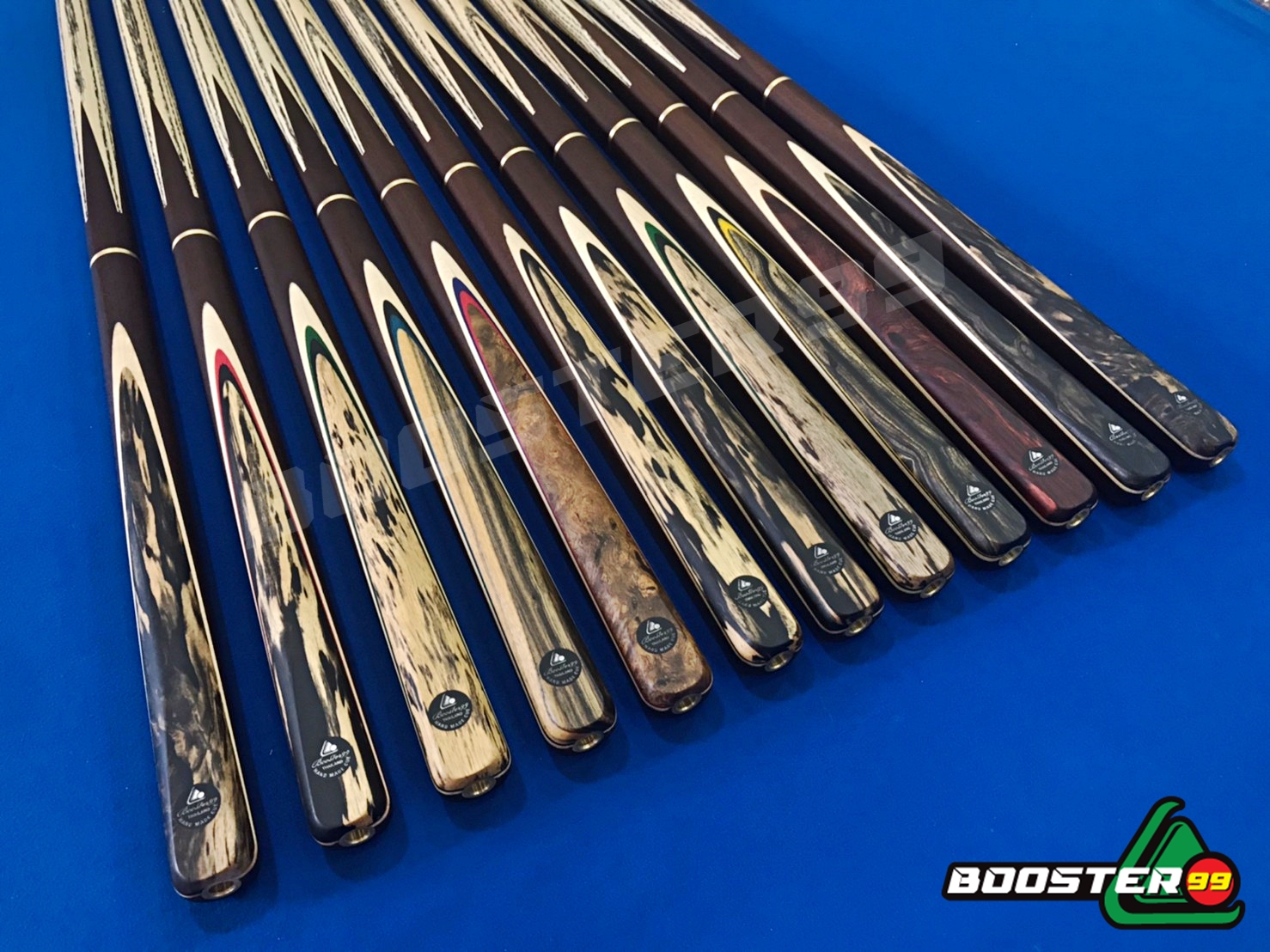 [MB08] ไม้คิว 2ท่อน จำปาแหลม 5จำปา (ป้ายดำ)