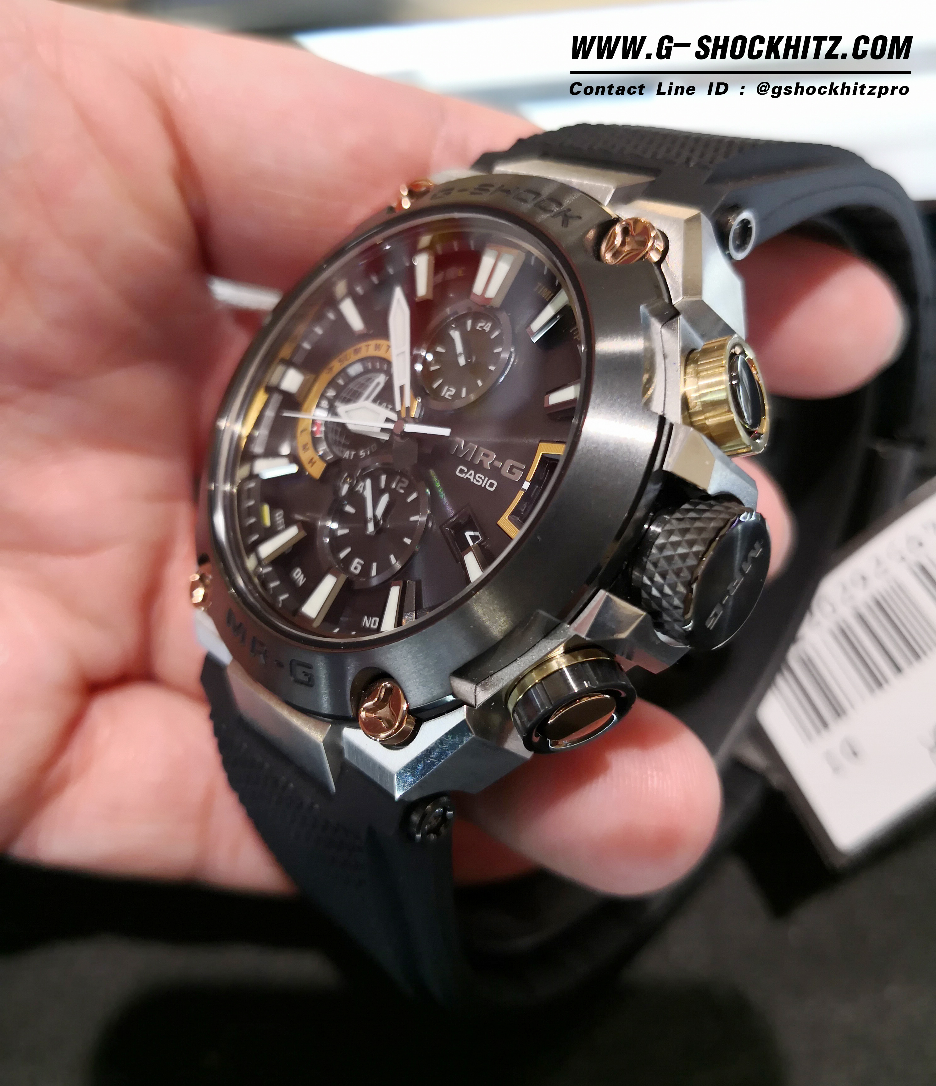 CASIO G-SHOCK นาฬิกาข้อมือ นาฬิกากันน้ำ นาฬิกาของแท้ ประกันศูนย์ CMG 1 ปี รุ่น MRG-G2000R-1A นาฬิกาสีดำ