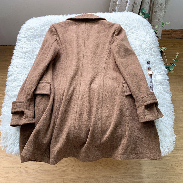 เสื้อโค้ท เสื้อกันหนาว เนื้อผ้าสักหลาดวูล โค้ทวูลวีดำ/ น้ำตาล แต่งกระดุมสองแถว แบรนด์ MAURICES สำเนา สำเนา