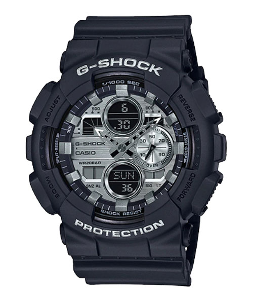 CASIO G-SHOCK นาฬิกาข้อมือ นาฬิกากันน้ำ นาฬิกาของแท้ ประกันศูนย์ CMG 1 ปี รุ่น GA-140GM-1A1 นาฬิกาสีดำ
