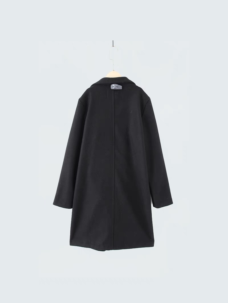 เสื้อโค้ท เสื้อโค้ทกันหนาว โค้ทวูล tailored knot coat สีเบจ แบรนด์ STRADIVARIUS สำเนา