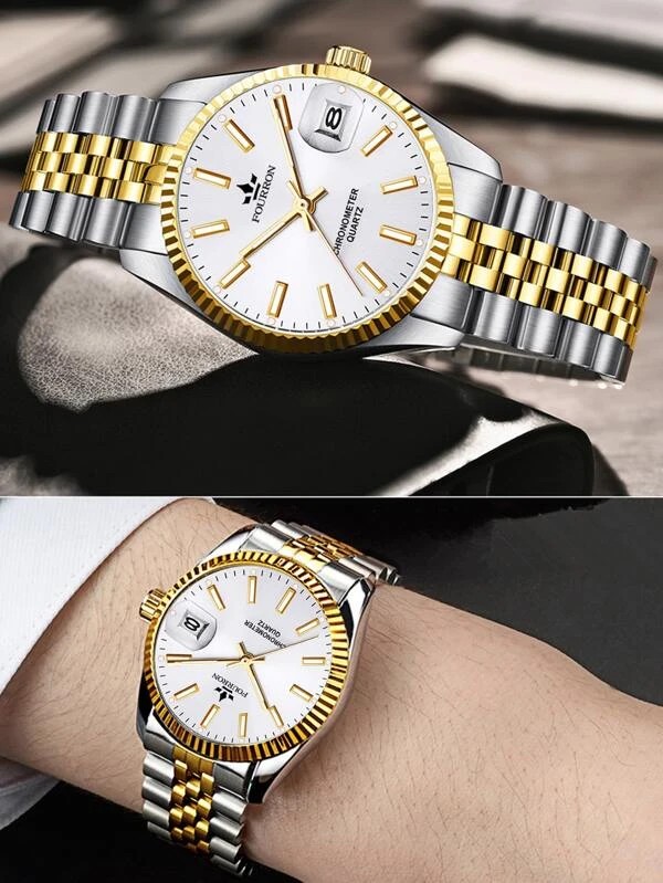 FOURRON นาฬิกาแฟชั่น นาฬิกาข้อมือ นาฬิกาของแท้ sj2210221419144122 นาฬิกาสีเงิน