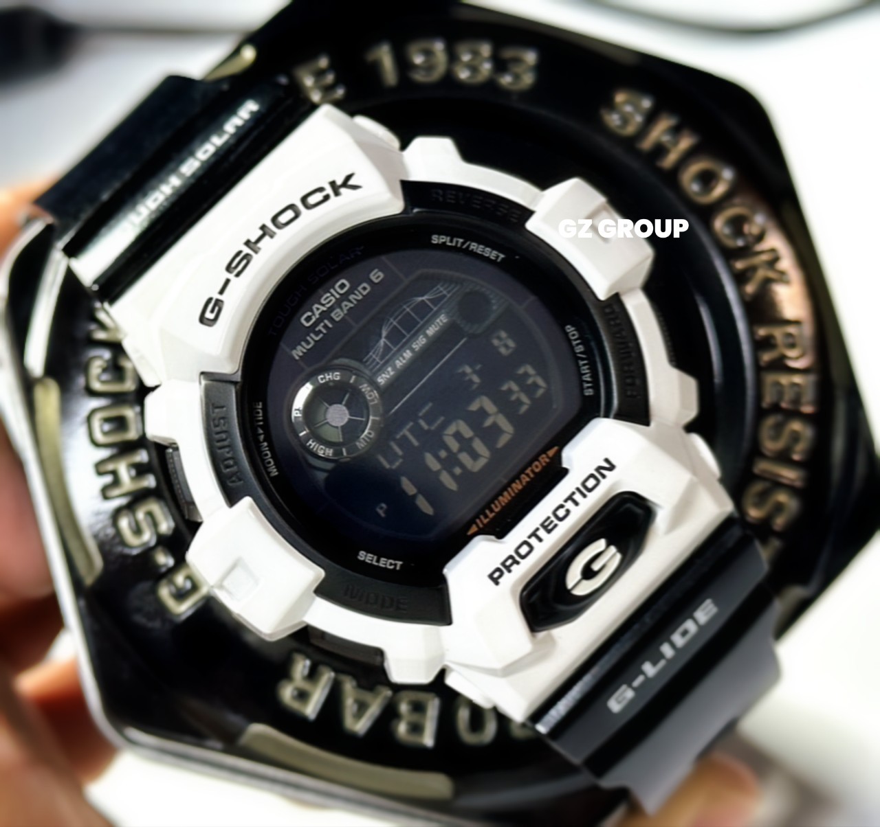 CASIO G-SHOCK นาฬิกาข้อมือ นาฬิกากันน้ำ นาฬิกาของแท้ ประกันศูนย์ CMG 1 ปี รุ่น GWX-8900B-7 นาฬิกาสีขาว