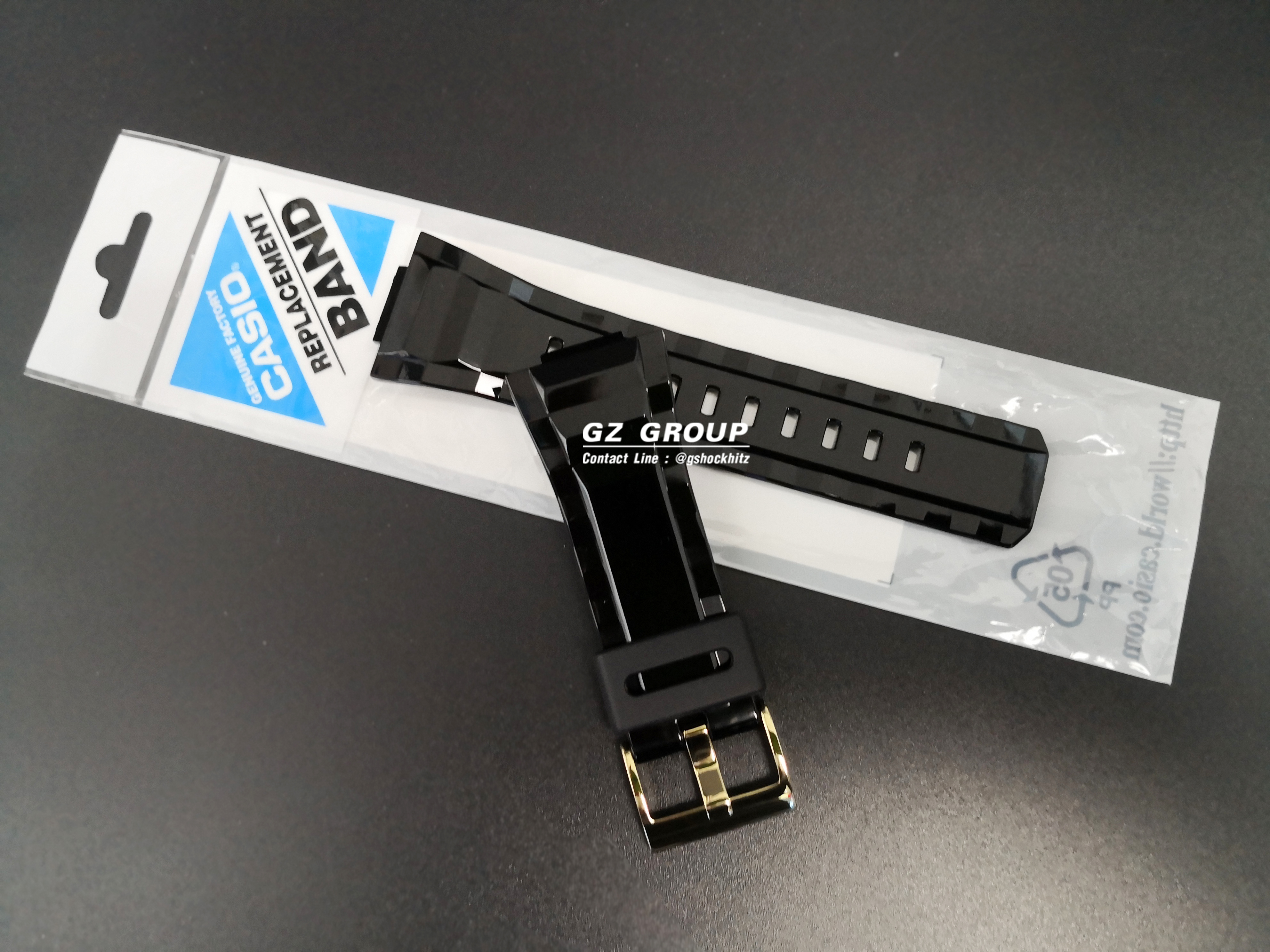 CASIO GENUINE FACTORY CASIO REPLACEMENT อะไหล่นาฬิกา BABY-G รุ่น BG-810-1 ชุดสายสีดำ