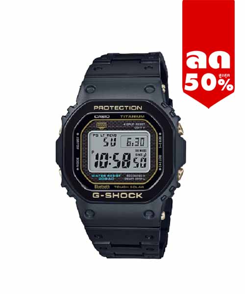 CASIO G-SHOCK นาฬิกาข้อมือ นาฬิกากันน้ำ นาฬิกาของแท้ ประกันศูนย์ CMG 1 ปี รุ่น GMW-B5000TB-1D นาฬิกาสีดำ