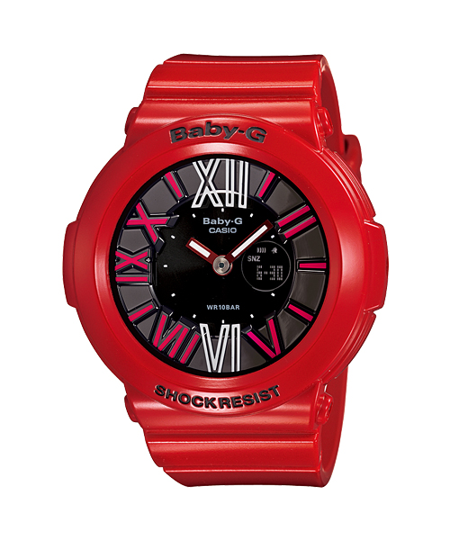 CASIO BABY-G นาฬิกาข้อมือ นาฬิกากันน้ำ นาฬิกาของแท้ ประกันศูนย์ CMG 1 ปี รุ่น BGA-160-4B นาฬิกาสีแดง