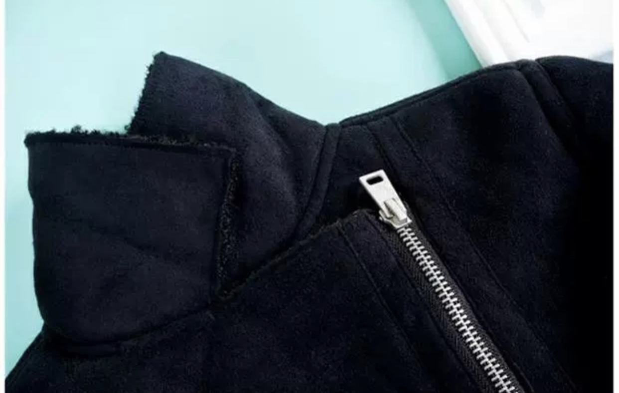 เสื้อโค้ท กันหนาว Pea coat หนังกลับ สีดำ REVIEW ดำ