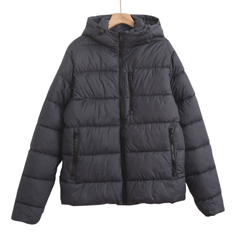 sakazen เสื้อกันหนาว เสื้อฮู้ด กันหนาว บุนวมอุ่น แบรนด์ yx trend ( Puffer Jacket reserved eco wear ดำ