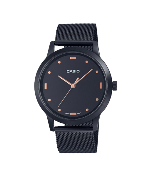 CASIO นาฬิกาคาสิโอ นาฬิกาข้อมือ นาฬิกากันน้ำ นาฬิกาของแท้ ประกันศูนย์ CMG 1 ปี รุ่น MTP-2022VMB-1C นาฬิกาสีดำ