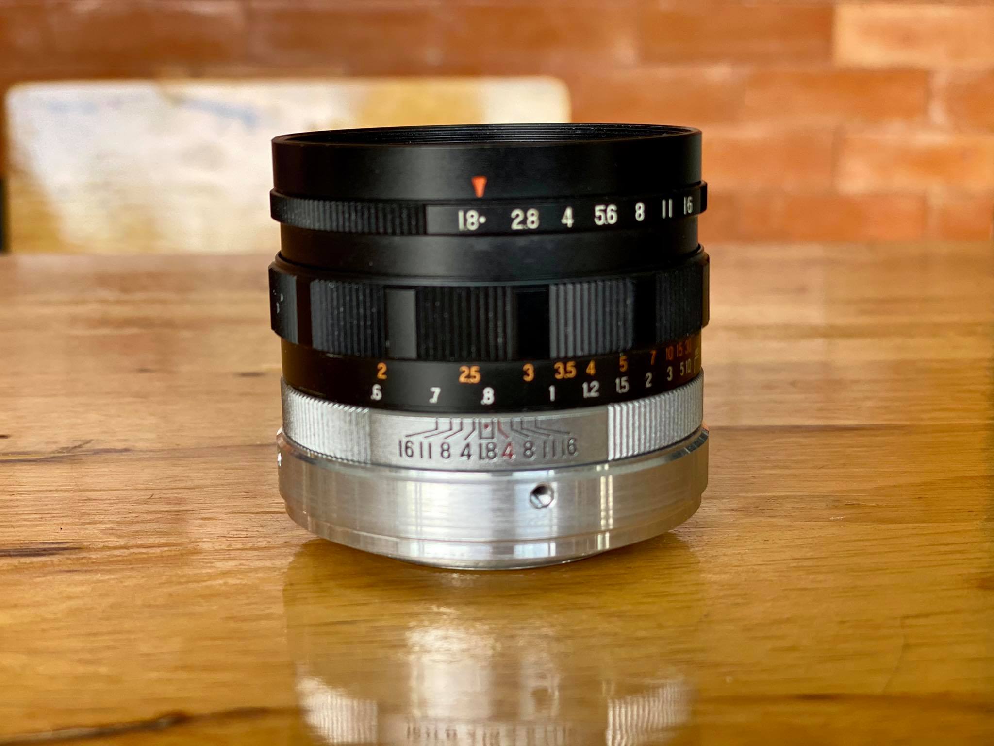 KONISHIROKU HEXANON 52MM.F1.8 M39 MOUNT