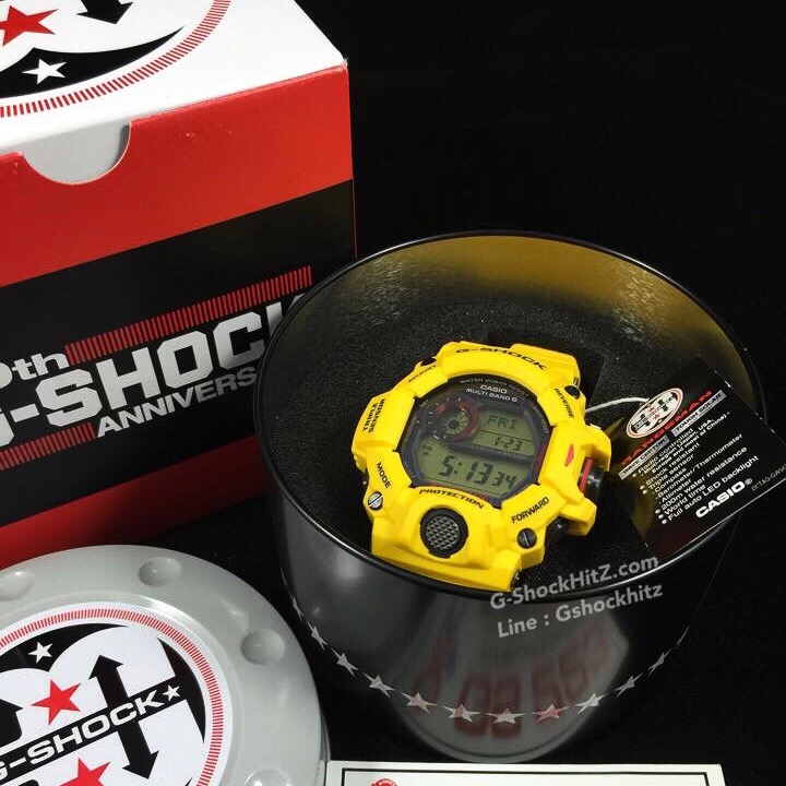 CASIO G-SHOCK นาฬิกาข้อมือ นาฬิกากันน้ำ นาฬิกาของแท้ ประกันศูนย์ CMG 1 ปี รุ่น GW-9430EJ-9Jr นาฬิกาสีเหลือง