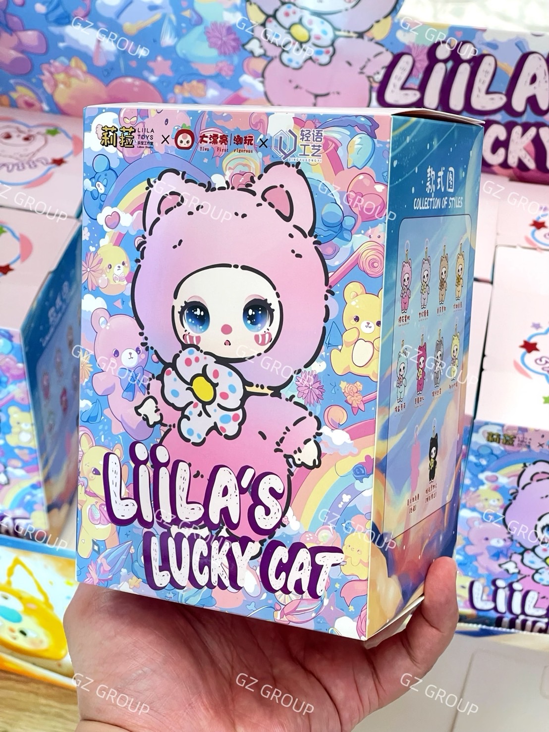 กล่องสุ่มพวงกุญแจLIILA LUCKYCAT น้องแมวนำโชคสุดน่ารัก ลุ้นซีเคร็ท series blind box set
