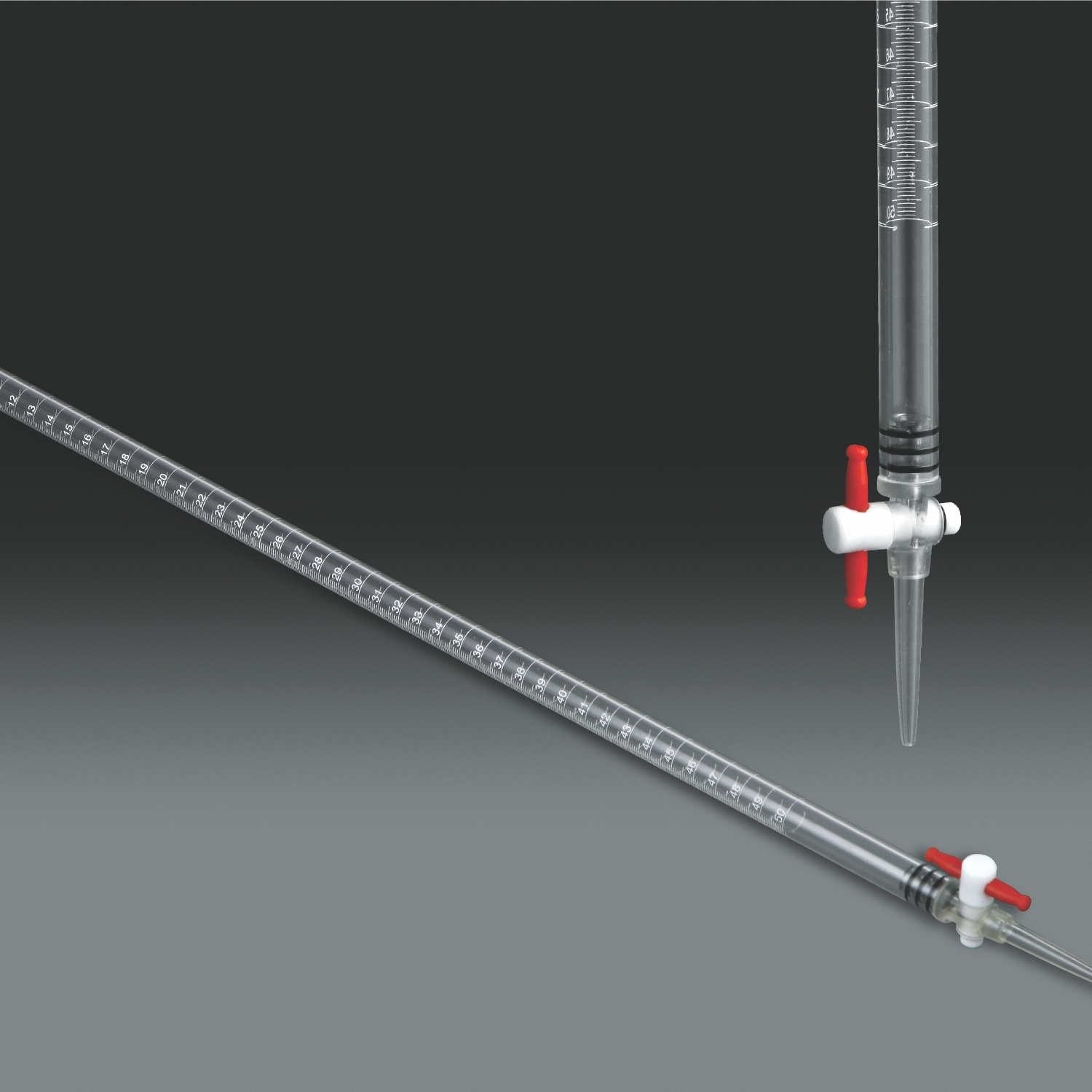 Burette Plastic , บิวเร็ตต์พลาสติก TPX 50ML