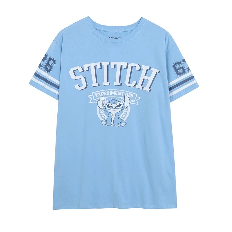 เสื้อฮู้ด stitch Disney เสื้อ stitch tee เสื้อเบสบอล ลายการ์ตูน STITCH งานสวย เทา