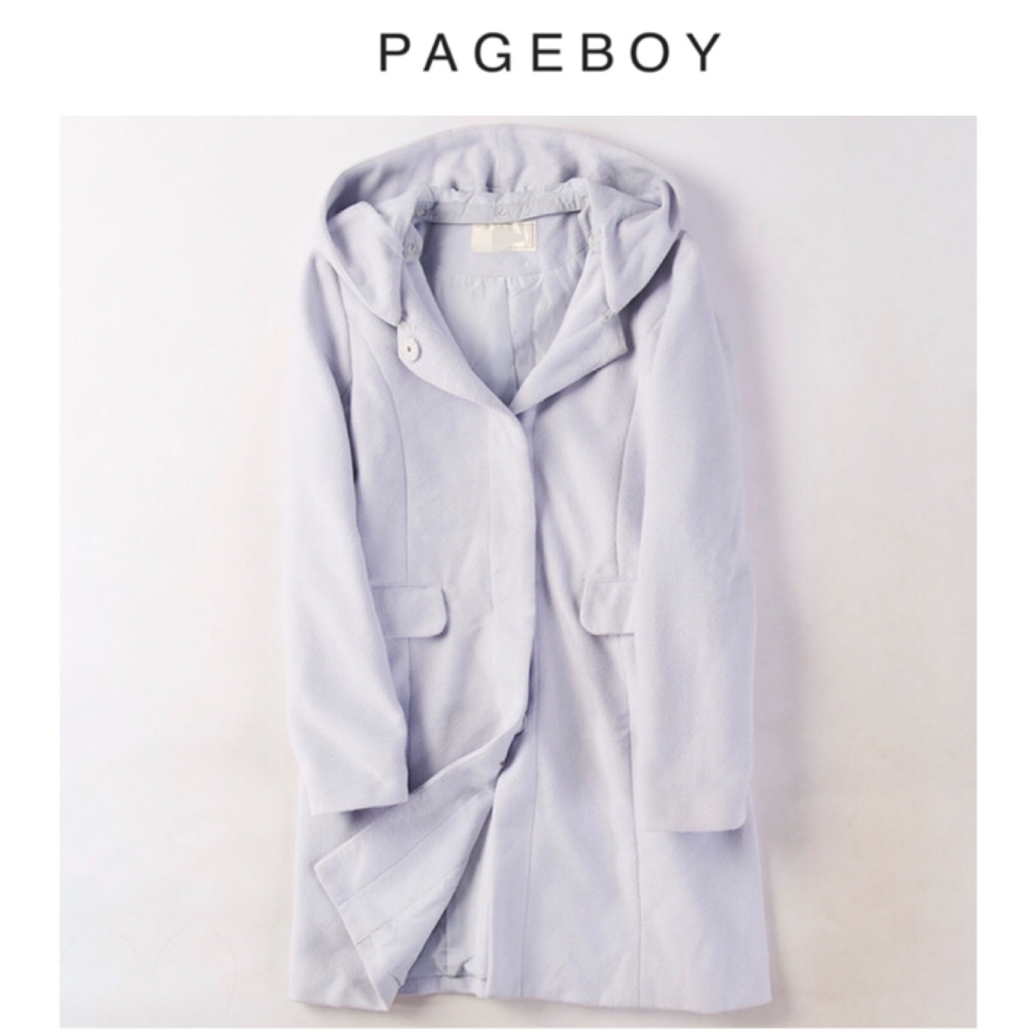 เสื้อโค้ท เสื้อกันหนาวแต่งขนเฟอร์ เนื้อนิ่ม นุ่มมากคะ ALICIA PAGE BOY เทาม่วง