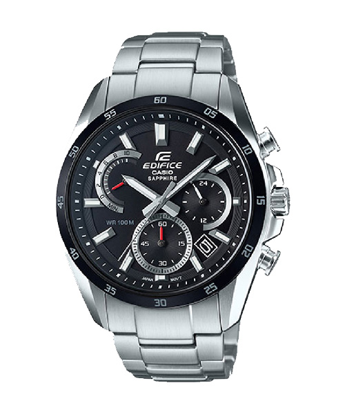 CASIO EDIFICE นาฬิกาข้อมือ นาฬิกากันน้ำ นาฬิกาของแท้ ประกันศูนย์ CMG 1 ปี รุ่น EFB-510DB-1A นาฬิกาสีเงิน