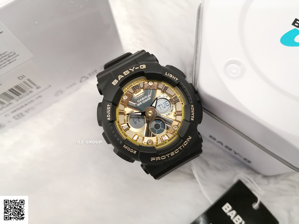 CASIO BABY-G นาฬิกาข้อมือ นาฬิกากันน้ำ นาฬิกาของแท้ ประกันศูนย์ CMG 1 ปี รุ่น BA-130-1A3 นาฬิกาสีดำ