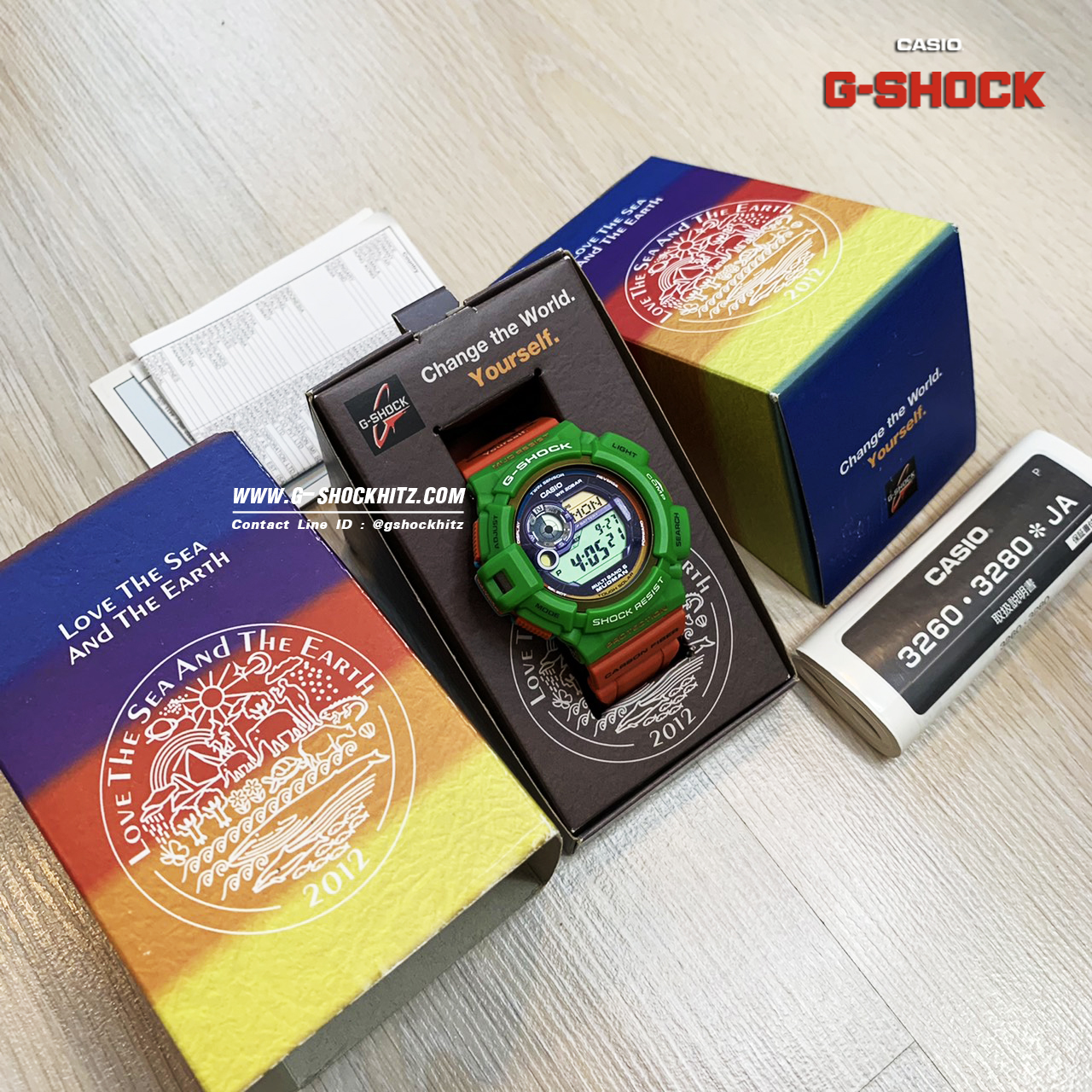 CASIO G-SHOCK นาฬิกาข้อมือ นาฬิกากันน้ำ นาฬิกาของแท้ ประกันศูนย์ CMG 1 ปี รุ่น GW-9300K-3J นาฬิกาสีส้ม