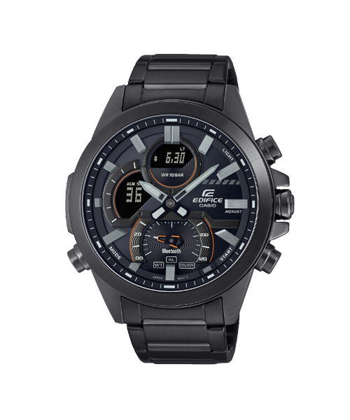 CASIO EDIFICE นาฬิกาข้อมือ นาฬิกากันน้ำ นาฬิกาของแท้ ประกันศูนย์ CMG 1 ปี รุ่น ECB-30DC-1A นาฬิกาสีดำ