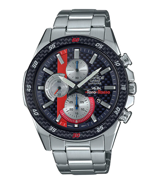 CASIO EDIFICE นาฬิกาข้อมือ นาฬิกากันน้ำ นาฬิกาของแท้ ประกันศูนย์ CMG 1 ปี รุ่น EFR-S567TR-2A นาฬิกาสีน้ำเงิน
