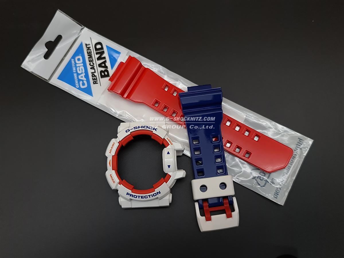 CASIO GENUINE FACTORY CASIO REPLACEMENT อะไหล่นาฬิกา G-SHOCK รุ่น GA-400TR-7A กรอบสายหลากสี