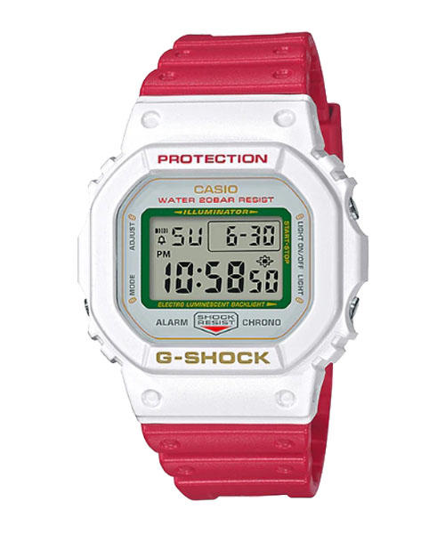 CASIO G-SHOCK นาฬิกาข้อมือ นาฬิกากันน้ำ นาฬิกาของแท้ ประกันศูนย์ CMG 1 ปี รุ่น DW-5600TMN-7D นาฬิกาสีแดง