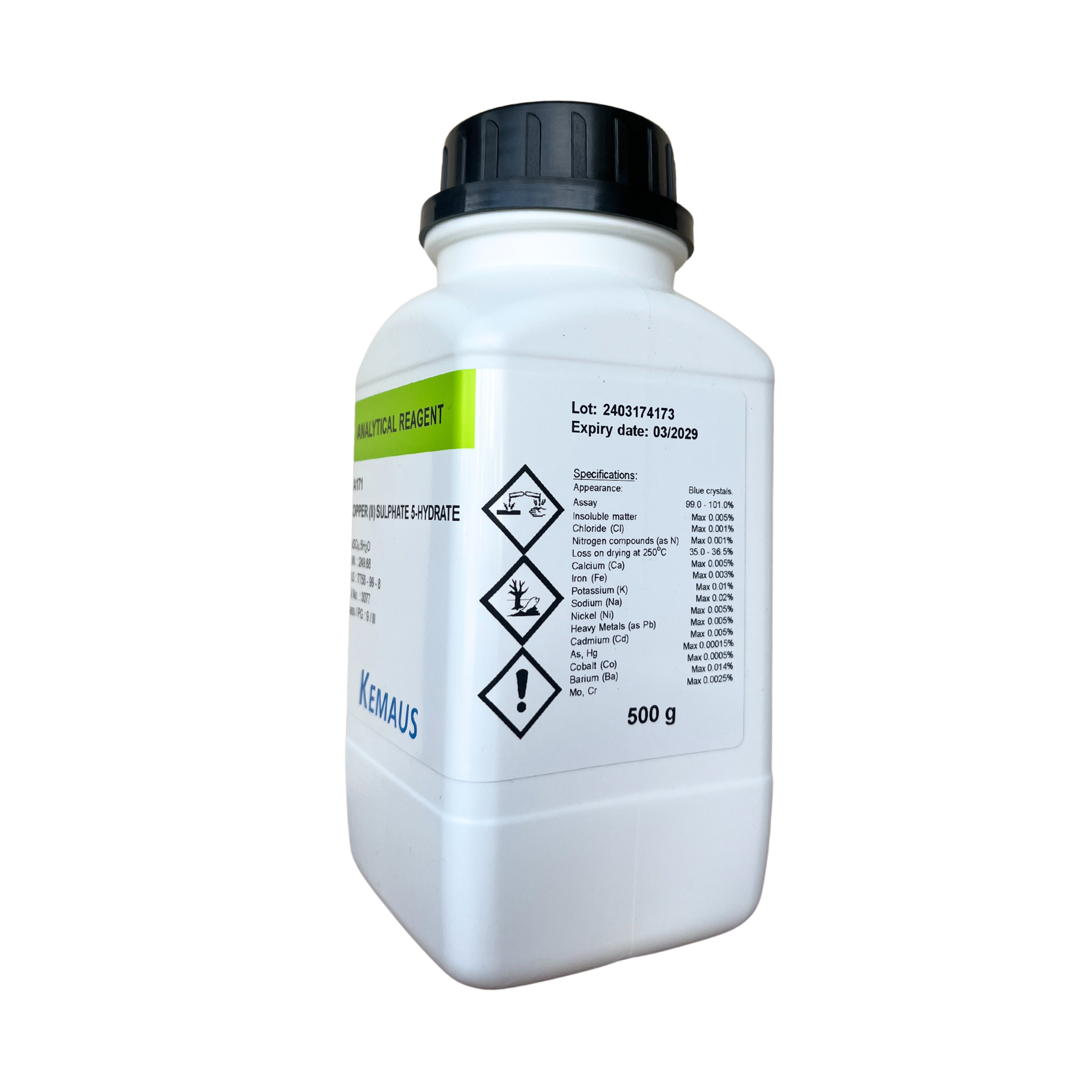 Copper (II) Sulphate 5-hydrate(Cupric Sulphate), AR KemAus™
