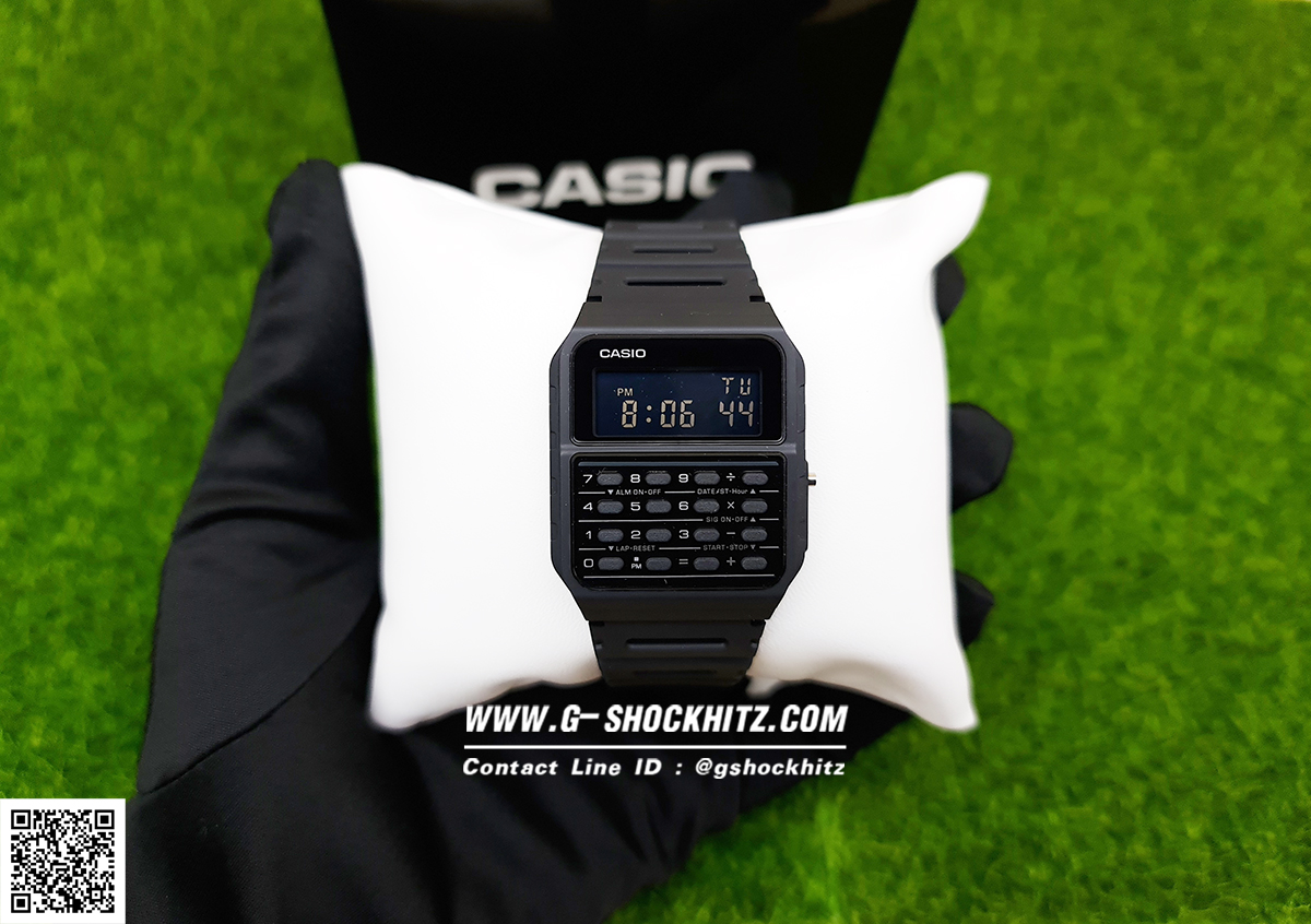CASIO นาฬิกาคาสิโอ นาฬิกาข้อมือ นาฬิกากันน้ำ นาฬิกาของแท้ ประกันศูนย์ CMG 1 ปี รุ่น CA-53WF-1B นาฬิกาสีดำ