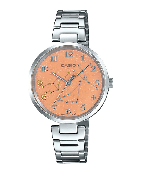 CASIO นาฬิกาคาสิโอ นาฬิกาข้อมือ นาฬิกากันน้ำ นาฬิกาของแท้ ประกันศูนย์ CMG 1 ปี รุ่น LTP-E10D-4A นาฬิกาสีเงิน