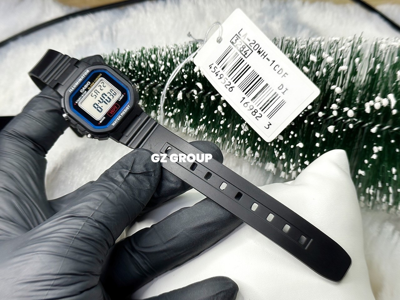 CASIO MID YEAR SALE นาฬิกาคาสิโอ พร้อมส่ง นาฬิกาข้อมือ นาฬิกากันน้ำ นาฬิกาของแท้ BTS ประกันศูนย์ CMG 1 ปี รุ่น LA-20WH-1C นาฬิกาสีดำ