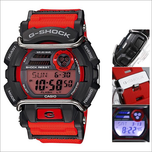 CASIO G-SHOCK นาฬิกาข้อมือ นาฬิกากันน้ำ นาฬิกาของแท้ ประกันศูนย์ CMG 1 ปี รุ่น GD-400-4 นาฬิกาสีแดง