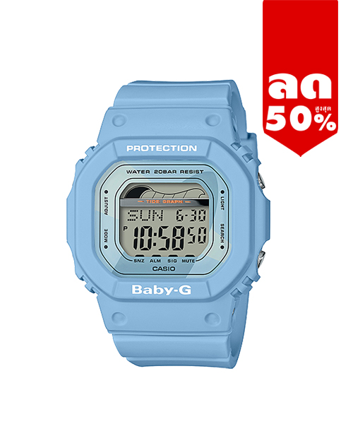 CASIO BABY-G นาฬิกาข้อมือ นาฬิกากันน้ำ นาฬิกาของแท้ ประกันศูนย์ CMG 1 ปี รุ่น BLX-560-2D นาฬิกาสีฟ้า