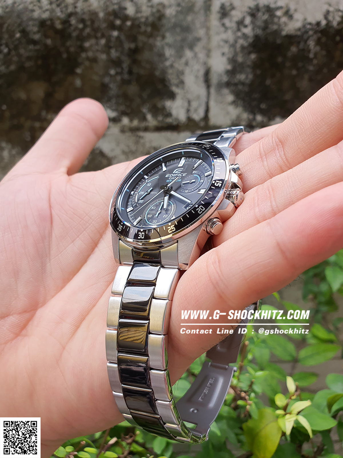 CASIO EDIFICE นาฬิกาข้อมือ นาฬิกากันน้ำ นาฬิกาของแท้ ประกันศูนย์ CMG 1 ปี รุ่น EFV-540SBK-1A นาฬิกาสีดำ