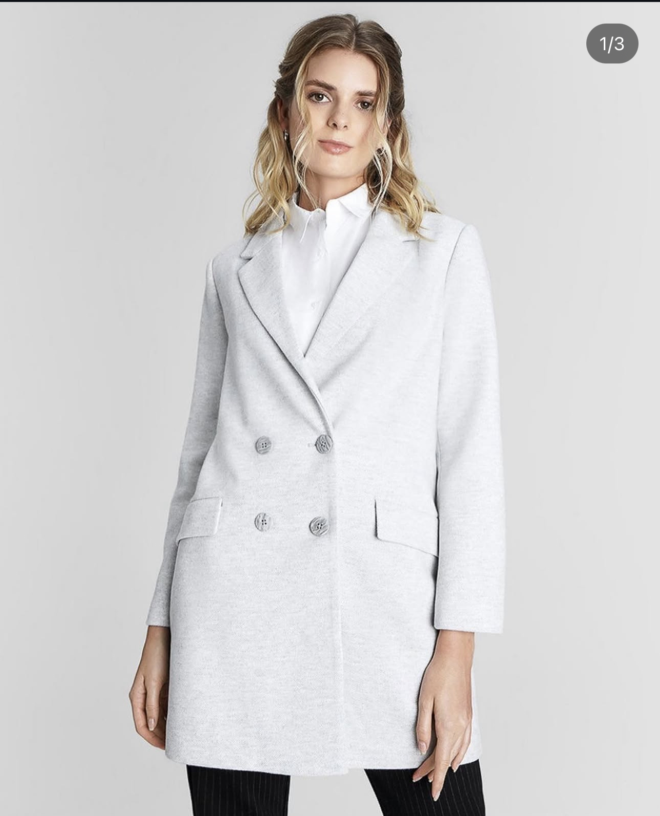 Love tree เสื้อโค้ทกันหนาว เสื้อกันหนาว overcoat โค้ทวูล สีcamel belt coat สีครีมเบจ แบรนด์ O'STIN Camel