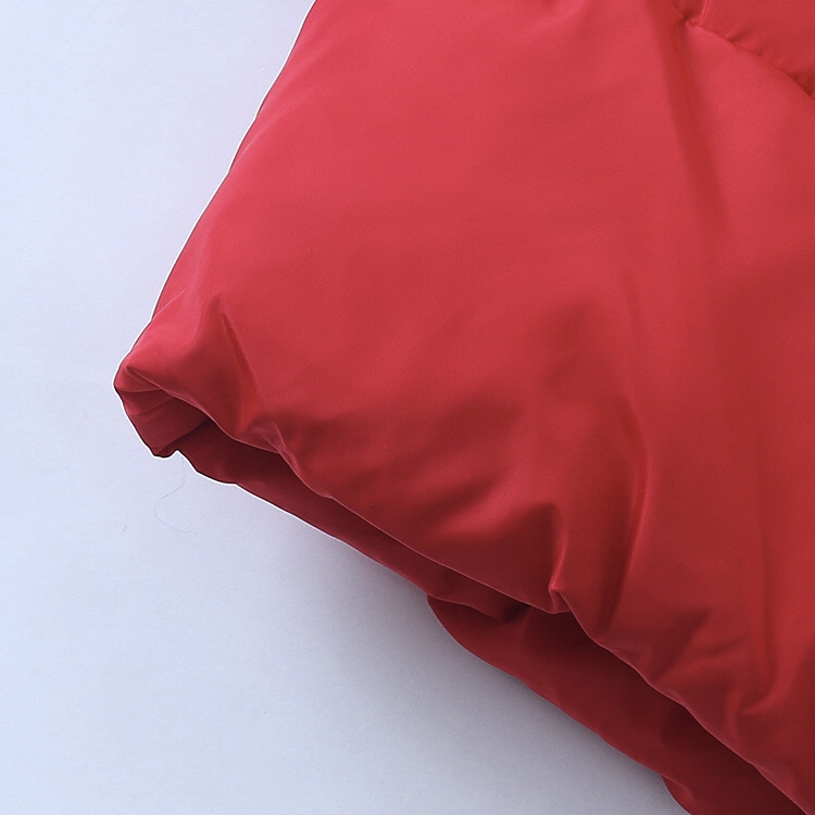 เสื้อกันหนาว ขนเป็ด เสื้อฮู้ดเฟอร์ บุนวมอุ่น สีแดง แบรนด์ LI YIN JOY (padded puffer coat สำเนา สำเนา