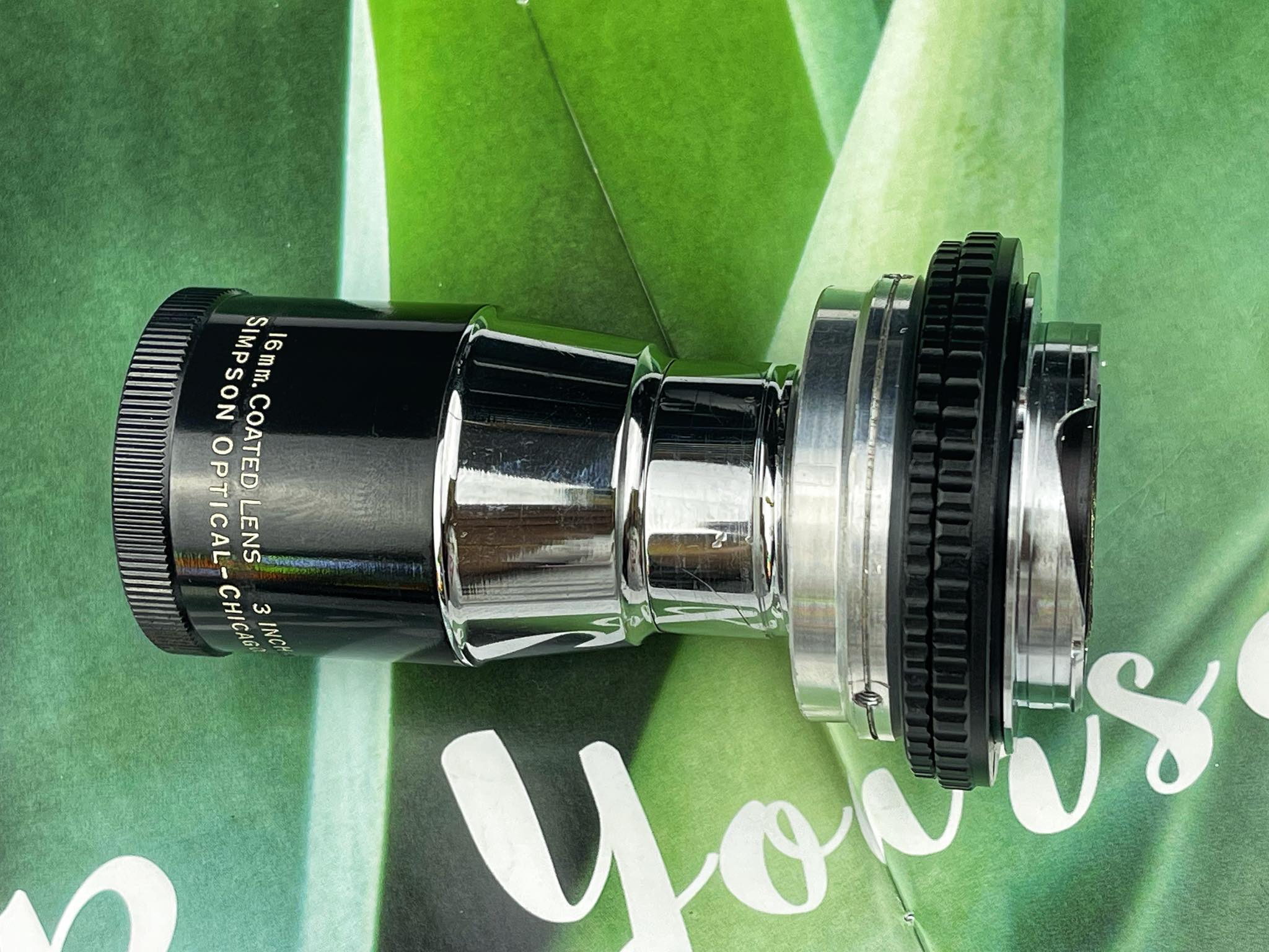 16MM.COATED LENS 3 INCH(75MM.)F2 SIMPSON OPTICAL-CHICAGO U.S.A. MODIFIED LM MOUNT