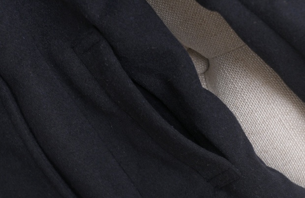 เสื้อโค้ท เสื้อกันหนาว โค้ทวูล แต่งฮู้ด แบรนด์ Stradivarius สำเนา สำเนา เทา/ดำ