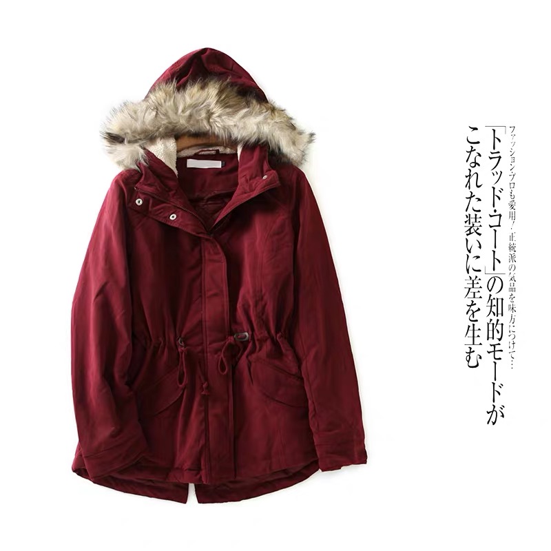 Only เสื้อโค้ทฮู้ดกันหนาว เสื้อปาร์กา parka สีดำ แบรนด์Only (ขนเฟอร์ถอดได้ค่ะ) ดำ