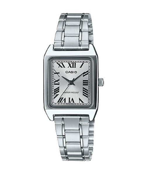 CASIO นาฬิกาคาสิโอ นาฬิกาข้อมือ นาฬิกากันน้ำ นาฬิกาของแท้ ประกันศูนย์ CMG 1 ปี รุ่น LTP-V007D-7B นาฬิกาสีเงิน