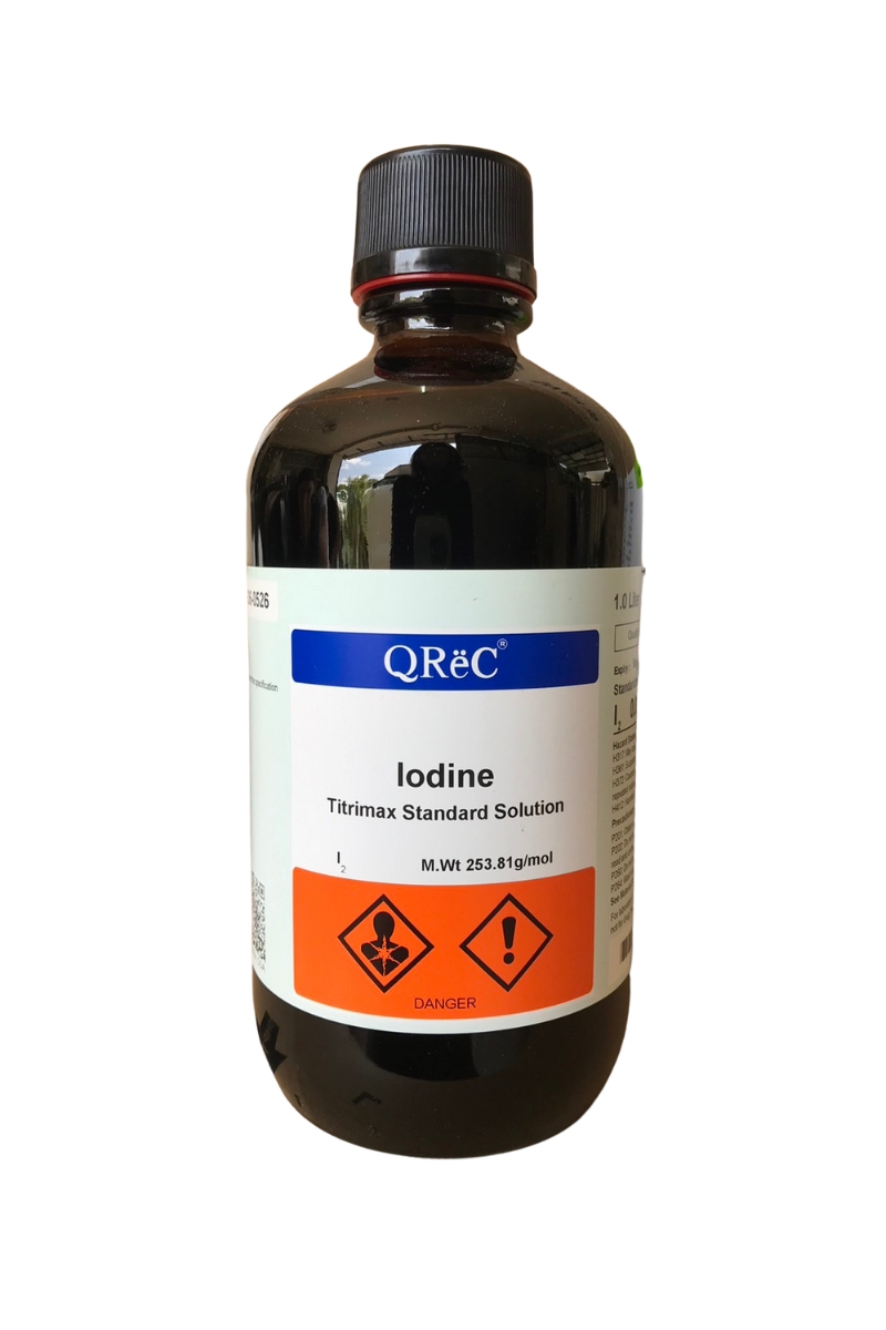 Iodine, Volumetric Solution 0.05 Mol/L (0.1N), 1 L. QReC™