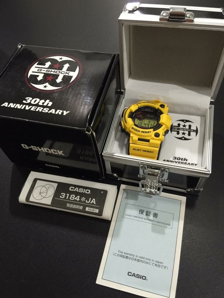 CASIO G-SHOCK นาฬิกาข้อมือ นาฬิกากันน้ำ นาฬิกาของแท้ ประกันศูนย์ CMG 1 ปี รุ่น GWF-T1030E-9 นาฬิกาสีเหลือง