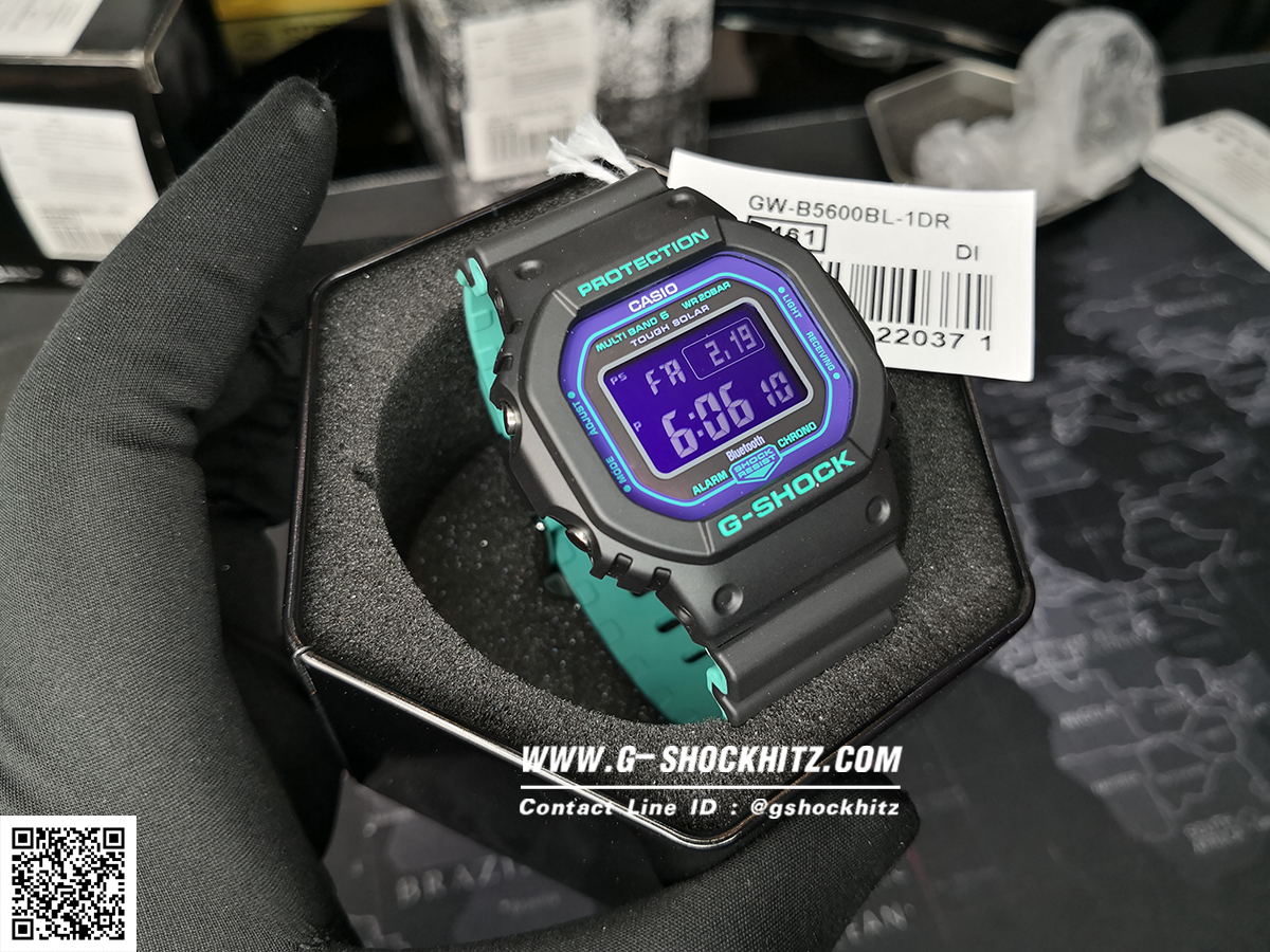 CASIO G-SHOCK นาฬิกาข้อมือ นาฬิกากันน้ำ นาฬิกาของแท้ ประกันศูนย์ CMG 1 ปี รุ่น GW-B5600BL-1 นาฬิกาสีดำ