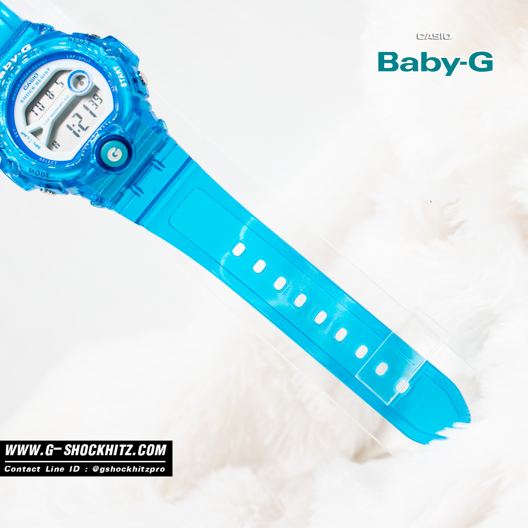 CASIO BABY-G นาฬิกาข้อมือ นาฬิกากันน้ำ นาฬิกาของแท้ ประกันศูนย์ CMG 1 ปี รุ่น BG-6903-2B นาฬิกาสีฟ้า