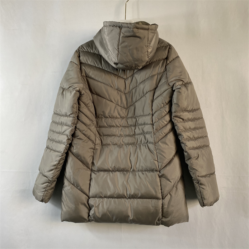เสื้อกันหนาว เสื้อฮู้ดเฟอร์ บุนวมอุ่น สีแดง แบรนด์ INEXTENSO (padded puffer coat สำเนา